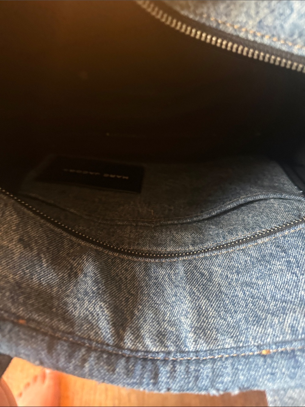 Marc Jacobs Distressed Denim Tote Bag medium size used - Picture 8 of 10